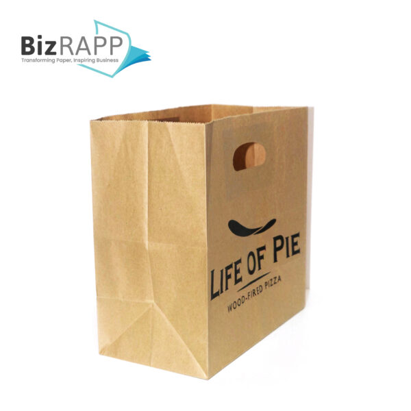 This custom paper tote bag is ideal for business promotion, gift packaging, and product carrying.