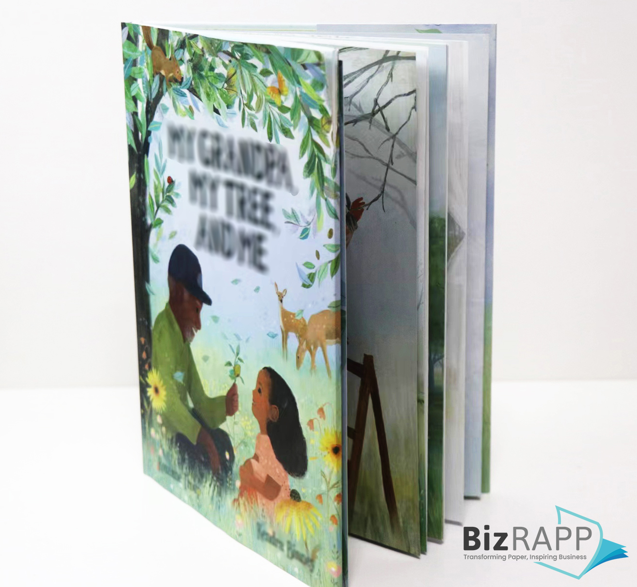 This custom children's picture book offers various inner page paper options.