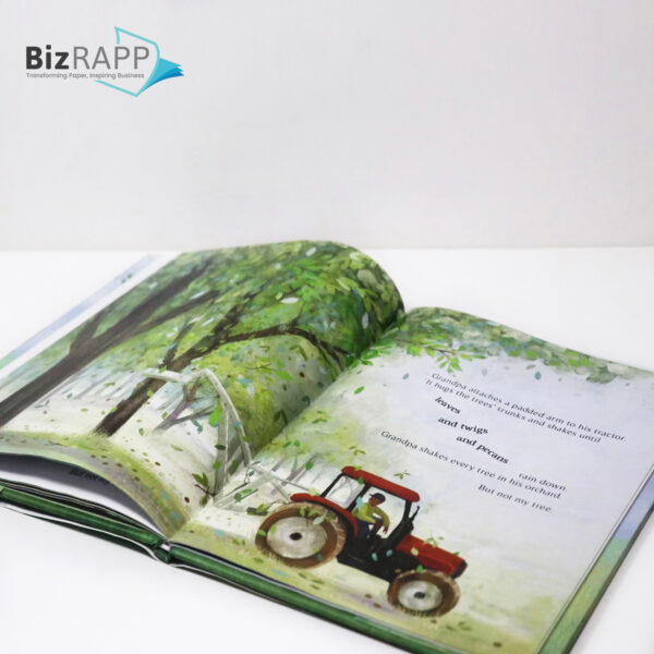 This custom children's picture book offers various inner page paper options.