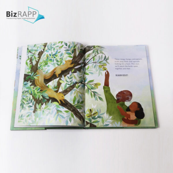 This custom children's picture book offers various inner page paper options.