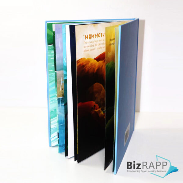 This custom children's picture book offers various inner page paper options.