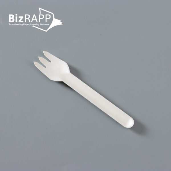 Bagasse paper cutlery pulp fork knife spoon for party