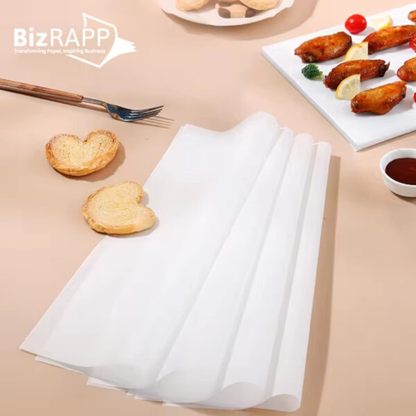 Custom Oil Proof Deli Paper Sheets Wax Paper Food Wrapping Disposable Greaseproof Paper