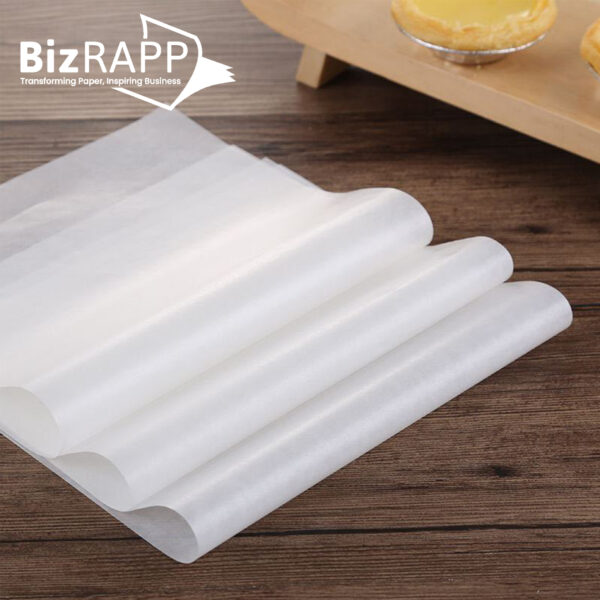 Custom Oil Proof Deli Paper Sheets Wax Paper Food Wrapping Disposable Greaseproof Paper