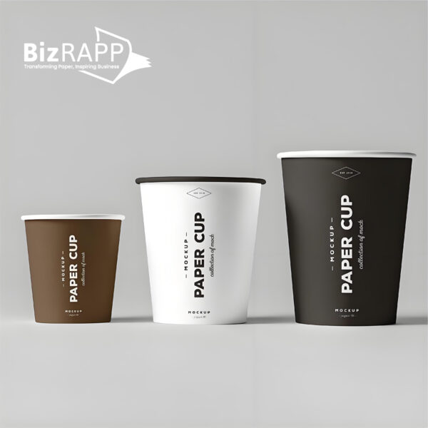 Flexo Printing Home Compostable Plastic free Water based Coating Bamboo Pulp Paper Cup for Hot Coffee