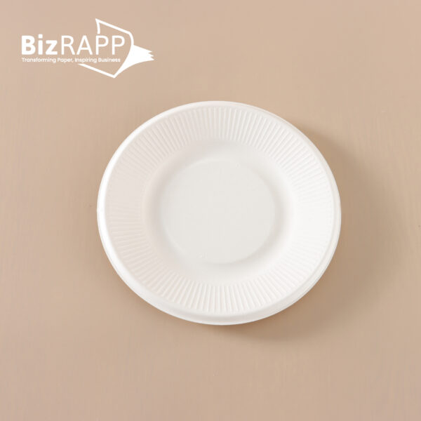 Best Quality Compostable Portable Disposable Pulp Fiber Durable Sugarcane Bagasse Round Plate