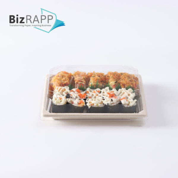 Biodegradable Pulp Sushi Packaging Take Out Container Food Box