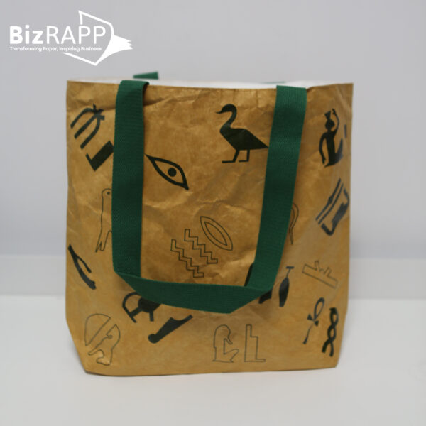 Customized size Elegant washed kraft paper waterproof DuPont paper TYVEK tote bag bucket messenger bag